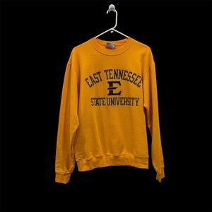East Tennessee State University Med. Golden Yellow Crewneck